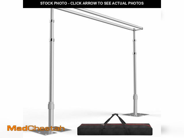 Lot 74-14260331 - EMART Backdrop Stand Heavy Duty 10x10Ft, Double Crossbar Pipe and Drape Photo Background Support Kit...