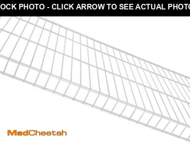 Lot 74-12425813 - Rubbermaid 41642 3' X 16" White TightMesh Shelf Kits - UNUSED