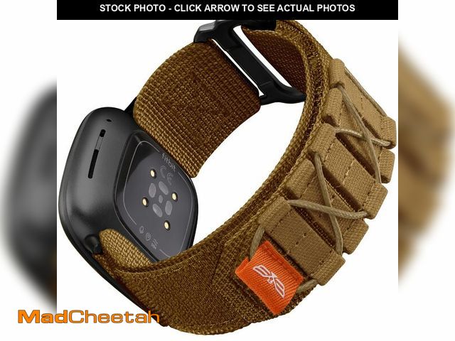 Lot 74-14264869 - Bandletic Tactical Rugged Bands Compatible with Fitbit Versa 4 Bands, Soft Durable Military Nylon So...