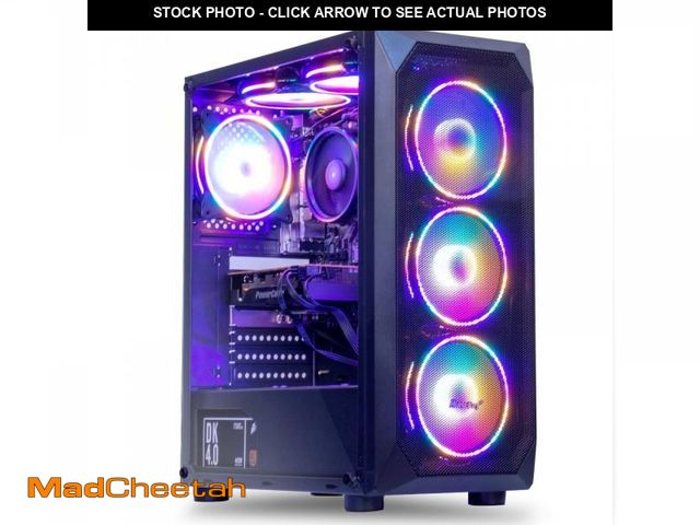 Lot 74-12103785 - MXZ Gaming PC Computer AMD Ryzen 5 3500X 3.6GHz,RX6500XT,B450M,8GB DDR4 3200,NVME 500G SSD, 6RGB Fan...