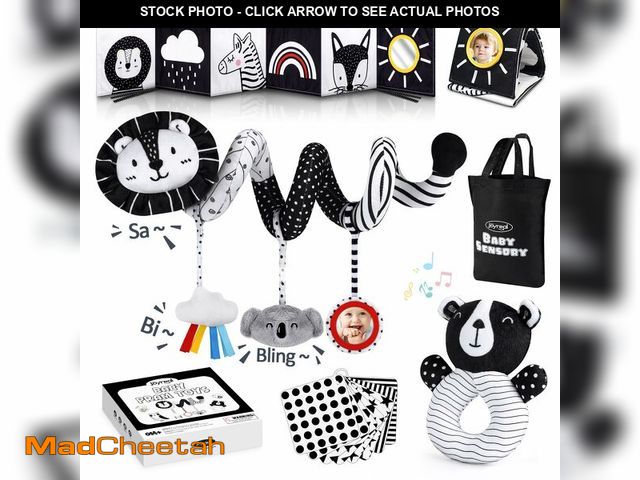 Lot 74-13961996 - Joyreal High Contrast Baby Toys for Newborn, Black and White Baby Sensory Toys with Car Seat Toys,In...