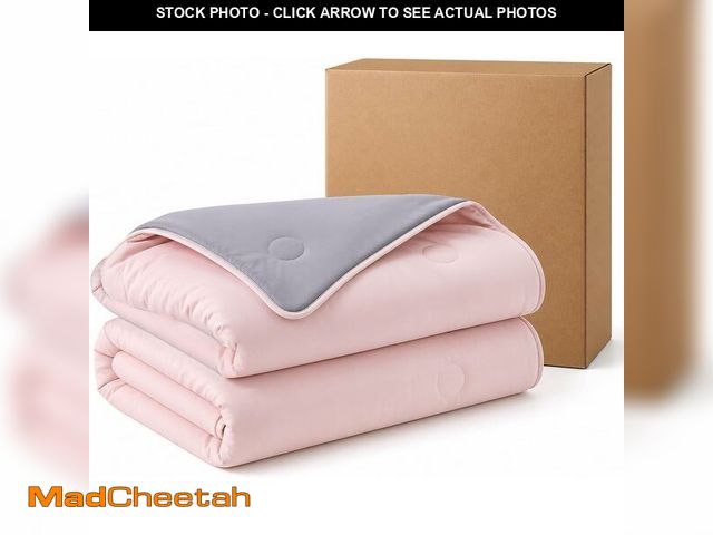 Lot 74-14348206 - RoyRose Reversible Cooling Blanket for Hot Sleepers King Size, Ultra Soft Cooling Comforter Breathab...