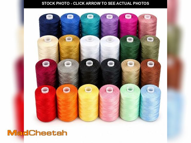 Lot 74-14473751 - BlesSew Sewing Machine Thread Ã¢â¬â 24 Spools, 1000 Yards Each Ã¢â¬â All Purpose Polyester Thr...