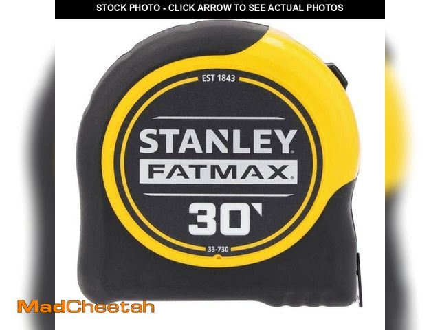 Lot 74-14255876 - *DIRTY* Stanley FATMAX 30 ft. x 1-1/4 in. Tape Measure *DIRTY*  - USED