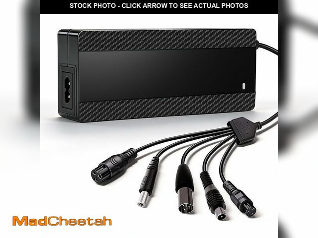 Lot 74-14214311 - Timedrawhide 29.4V 2A Electric Scooter Charger for 24V Lithium Battery, 5-in-1 Plug Smart Charger Co...