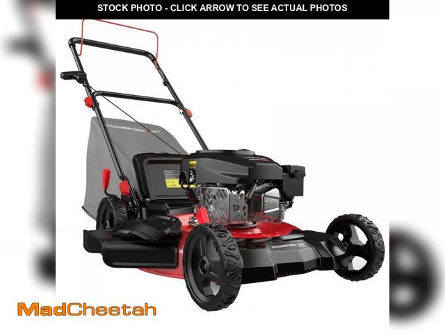 Lot 74-12252943 - PowerSmart 21" 144cc Gas Push Lawn Mower , with 6-Position Height Adjustment, 3-in-1 Cutting - USED