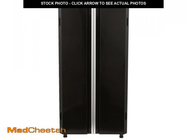 Lot 74-12374755 - Ready-to-Assemble 24-Gauge Steel Freestanding Garage Cabinet in Black (36.6 in. W X 72 in. H X 18.3 ...