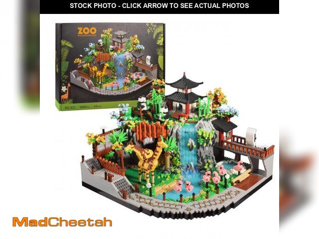 Lot 74-12443170 - TEXXXIAN Zoo Micro Mini Bricks Desert Building Blocks,Creative Ideals Zoological Park Architecture T...