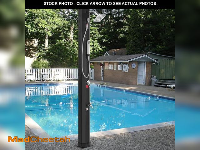 Lot 74-12594949 - VEVOR Outdoor Solar Heated Shower Poolside Shower Kit 2 Shower Head and Foot Shower Tap Outdoor Back...