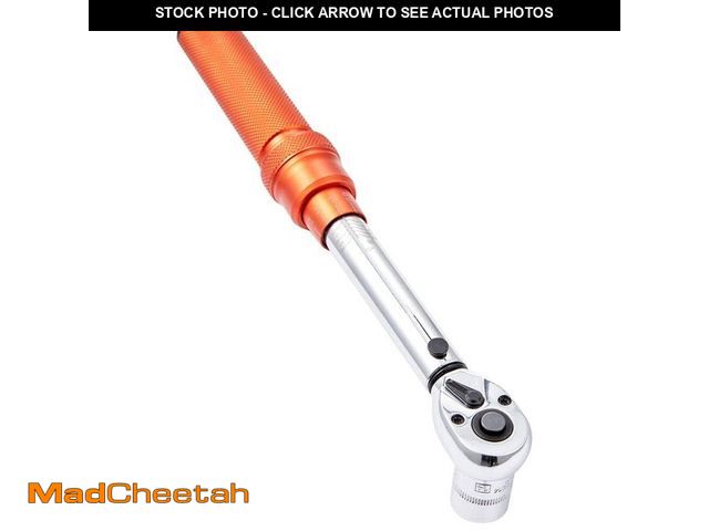 Lot 74-12558180 - SKYSHALO Torque Wrench, 1.2 in. W x 9 in. D Chrome Vanadium Workbench Top, 1/4 in. Drive Click Torqu...