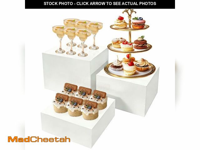 Lot 74-12968547 - 3Pcs Buffet Risers, Food Risers for Buffet Table, Display Stand Shelf for Party Catering Dessert Jew...