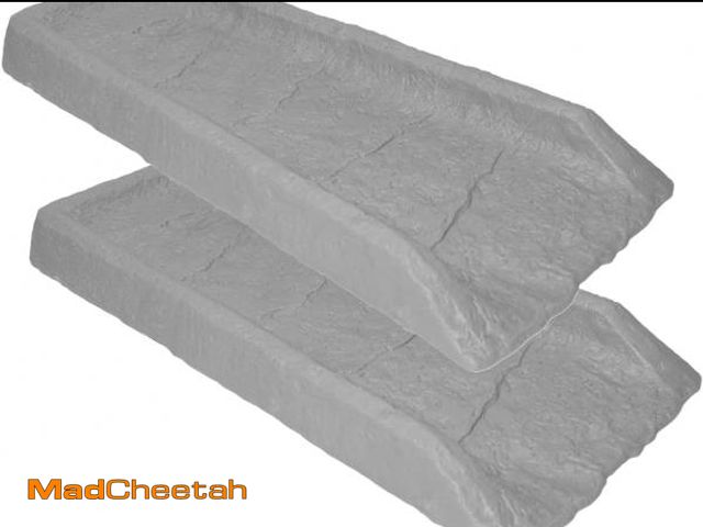 Lot 74-12096130 - EMSCO Group 2101-2 Gutter, 2 pk Downspout Rain Splash Block-Granite, 2 Pack - UNUSED