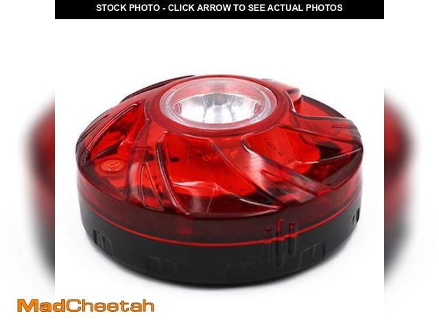 Lot 74-12212266 - 2Pcs MeiBoAll LED Warning Strobe Light, Red Flashing Lights for Vehicles, Magnetic Caution Light Bat...