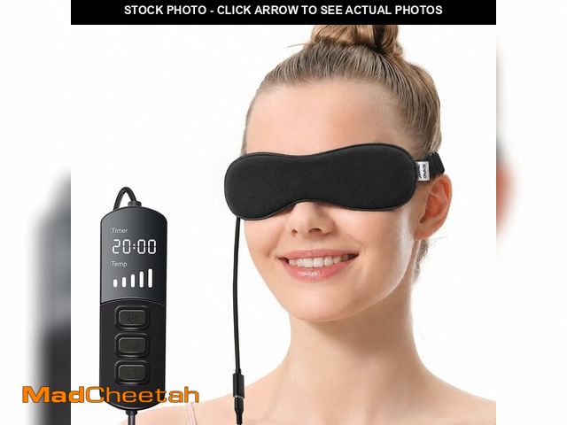 Lot 74-13957945 - Aroma Season Heated Eye Mask for Dry Eyes, Warm Eye Compress with Flaxseed Graphene FIR for MGD, Dry...