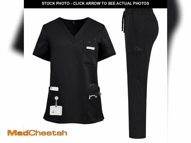 Lot 74-12979394 - VIAOLI Scrubs for Women Set with V-neck Scrub Nursing Uniforms for Womens Scrub Set - USED