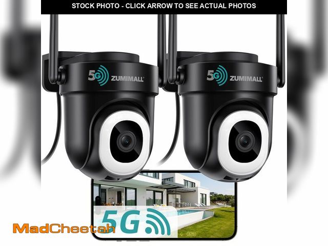 Lot 74-14434414 - ZUMIMALL 2K Wired Outdoor Camera, 2.4G/5G WiFi Security Camera, 3MP, 24/7 Recording, AI Motion Detec...