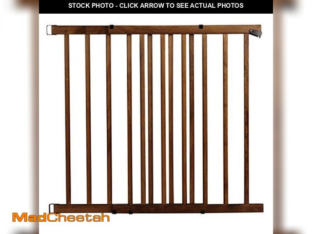 Lot 74-12096135 - Evenflo Walk-Thru Top of Stairs Baby Gate, Farmhouse Collection - UNUSED