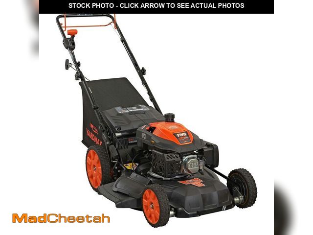 Lot 74-12639811 - YARDMAX 22 in. 201cc Select PACE 6 Speed CVT High Wheel FWD 3-in-1 Gas Walk Behind Self Propelled La...