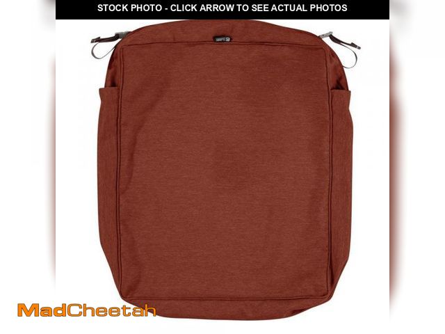 Lot 74-12085256 - Classic Accessories Montlake FadeSafe 25 in. W x 27 in. D x 5 in. H Rectangular Patio Seat Cushion S...