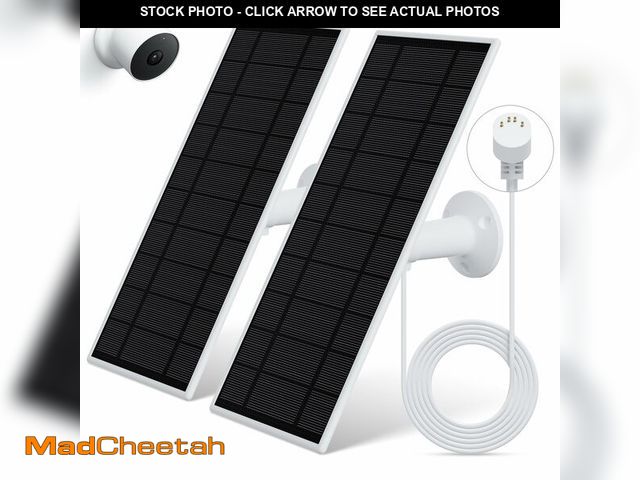 Lot 74-14382597 - Loqdivr Solar Panel for Google Nest Camera, 2Pack Upgraded Solar Power Charger for Google Nest Cam I...