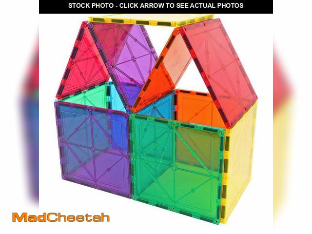 Lot 74-14300174 - NEOFORMERS Large Magnetic Tiles Set -12PCS Square Magnetic Tiles Expansion Pack, STEM Educational Co...