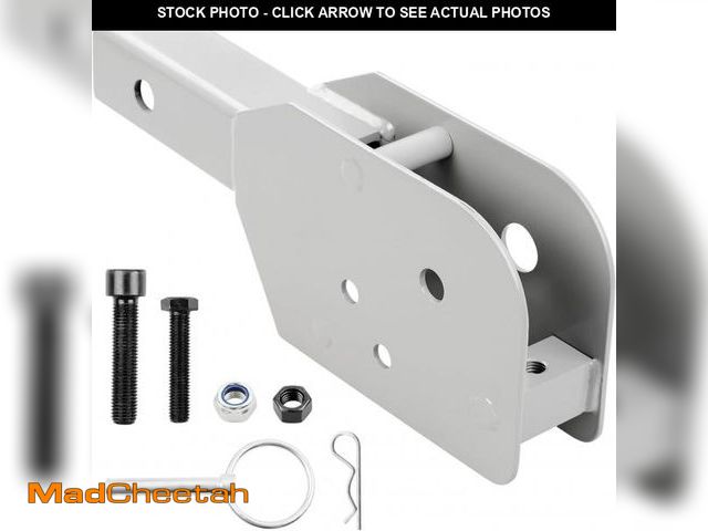 Lot 74-12326379 - Folding Hitch Adapter for 2-Inch Hitch-Mounted Cargo Carriers Ã¢â¬â Heavy-Duty Steel, 500 lbs Cap...