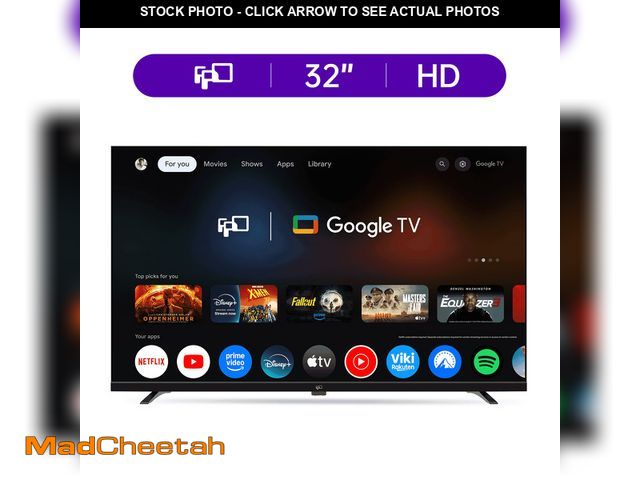 Lot 74-14325092 - FPD 32-inch Smart TV, 720P HD Google TV with Google Play Built-in Google Cast , Dolby Audio, Hdr 10,...