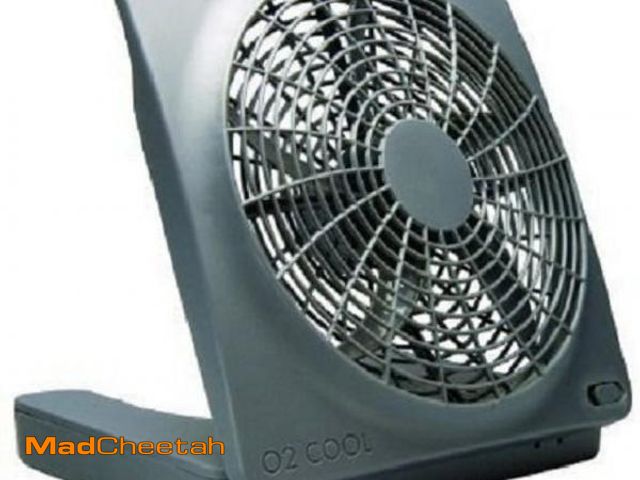 Lot 74-12421851 - O2COOL 10 inch Battery or Electric Portable Fan, Camping Fan, Tent Accessory - UNUSED