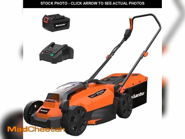 Lot 74-12764904 - Maxlander 13" Cordless Lawn Mower, 2-in-1 Battery Powered Lawn Mower with Brushless Motor, 5-Positio...