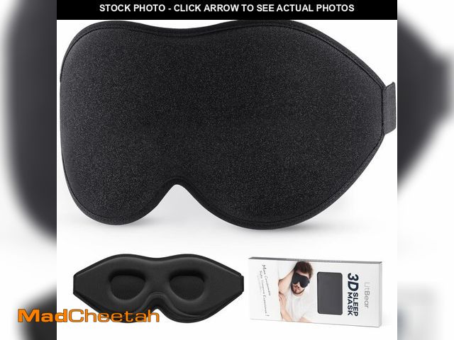 Lot 74-14061686 - LitBear Sleep Mask for Side Sleeper Women Men, Eye Mask for Sleeping Light Blocking, 3D Contoured Cu...
