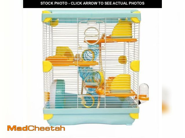 Lot 74-14212392 - PETZHUBO Hamster Cage Small Animal Cage 3 Layers Cage SizeÃ¯Â¼Å¡14.17"(W) X10.63(L) X16.73 (H) Suita...
