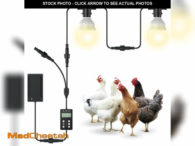 Lot 74-12698390 - Automatic LED Daylight Extender, Chicken Coop Light with Timer and Easy to Program, Provides Additio...
