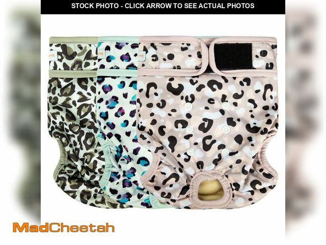 Lot 74-13626890 - Langsprit Washable Female Dog Diapers - Doggie Reusable Diapers for Doggy Puppy Female in Period - H...