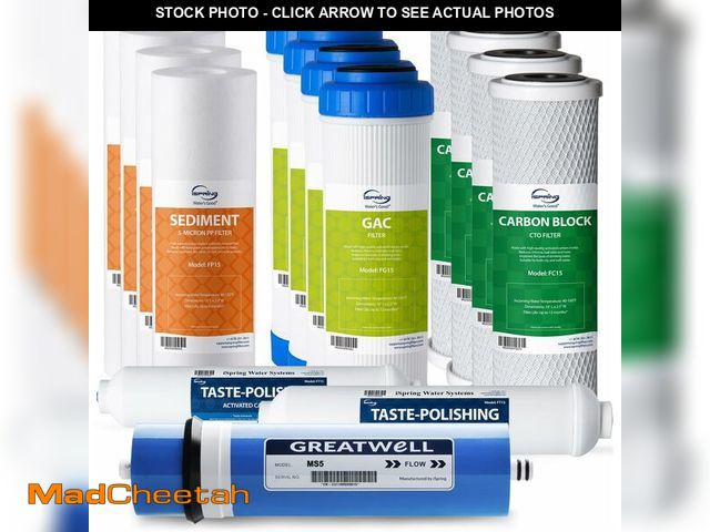 Lot 74-13709860 - iSpring F15-500 Replacement Filter Set for RCS5T 500 GPD Tankless RO System, 2-Year Supply - UNUSED