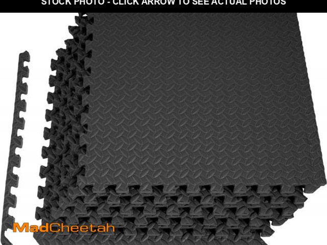 Lot 74-12365976 - Fitvids Puzzle Exercise Gym Flooring Mat, 3/4" Thick High-Density EVA Interlocking Tiles Workout Mat...