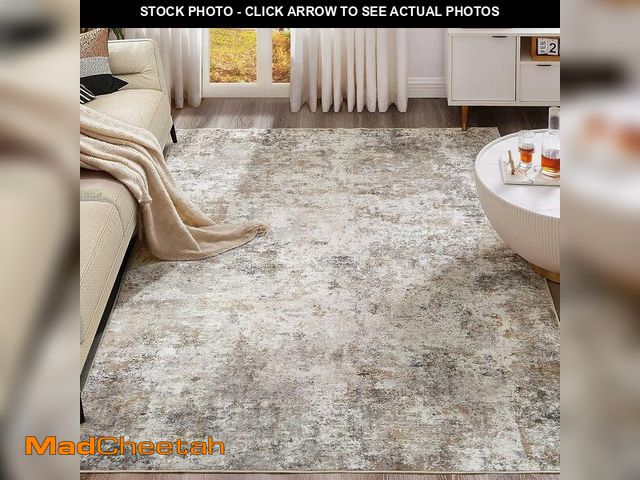 Lot 74-14366604 - UERMEI 10x13 Area Rug Living Room Rugs - Washable Neutral Modern Abstract Soft Thin Rug Indoor Floor...