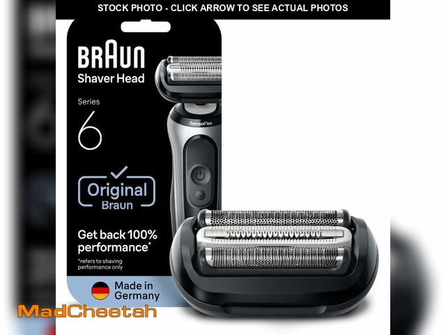 Lot 74-13567129 - Braun Series 6 Electric Shaver Replacement Head with Sensitive Skinguard, Easily Attach Your Shaver ...