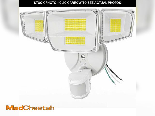 Lot 74-14056257 - 90W 10000LM LED Security Lights Motion Sensor Outdoor Lights, 4 Head Dusk to Dawn, 6500K Daylight Fl...