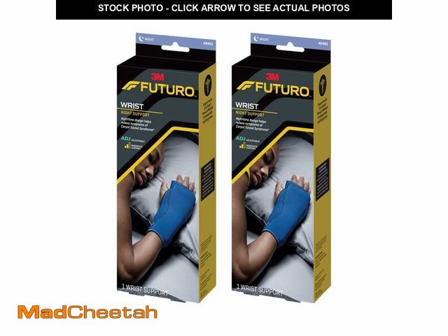 Lot 74-14208886 - Futuro Night Wrist Sleep Support Brace, Adjustable Nighttime Splint for Carpal Tunnel Relief, Cushio...