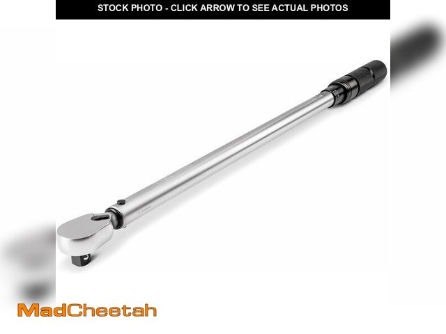 Lot 74-13011495 - TEKTON 1/2 Inch Drive 90-Tooth Dual-Direction Micrometer Torque Wrench (40-300 ft-lb) | TRQ52403 - U...