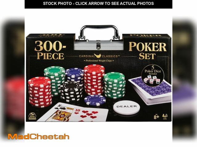 Lot 74-14385357 - Spin Master Games, Cardinal Classics, 300-Piece Poker Set with Aluminum Carrying Case &amp; Professi...