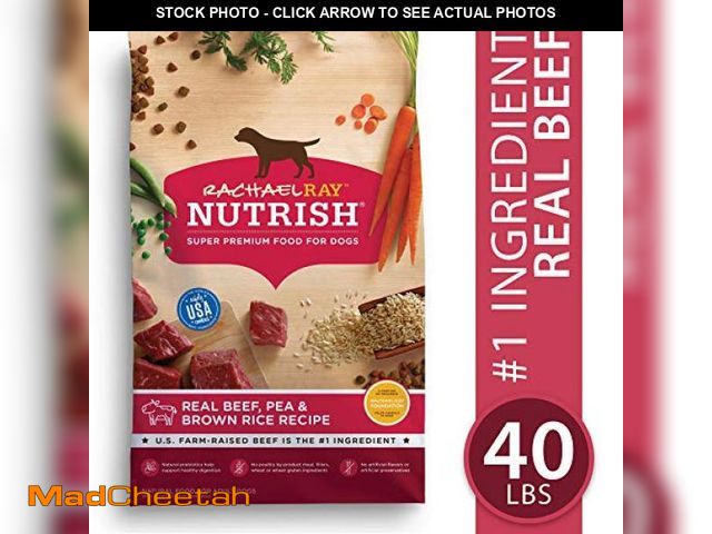 Lot 74-12398219 - Nutrish Dry Dog Food, Real Beef, Pea &amp; Brown Rice Recipe Whole Health Blend for Adult Dogs, 40 l...