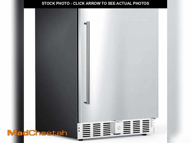 Lot 74-14193048 - *DIRTY/DENTED* COWSAR 23.43 in. 5.0 cu. ft. 180-Can Undercounter Fridge Mini-Refrigerator in Stainle...