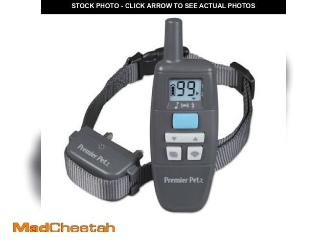 Lot 74-12428091 - Premier Pet 300 Yard Remote Trainer  3 Correction Modes  Rechargeable  Waterproof  Gray - USED
