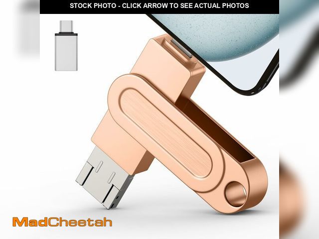 Lot 74-14205597 - 512GB Qainerly Photo Stick for Phone Flash Drive,4in1 USB - USED