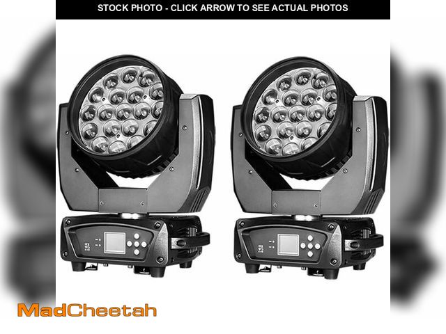 Lot 74-13583773 - Boulder Pro 19x15W Zoom Wash Moving Head with Variable White Warm White Plus Cool White 2in1 LEDs Id...