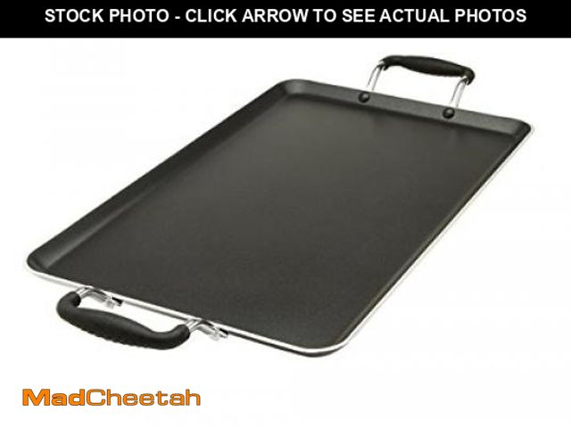 Lot 74-12098180 - Ecolution Artistry Nonstick Double Burner Griddle, Easy To Clean, Cool Touch Silicone Handle, Dishwa...