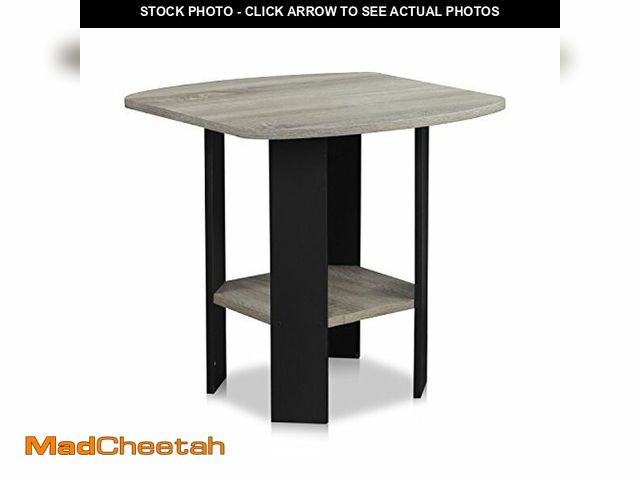 Lot 74-12665065 - Furinno SIMPLE DESIGN Side Table, 2-Tier End Table, Open Shelves Night Stand, Bedside Table, for Liv...