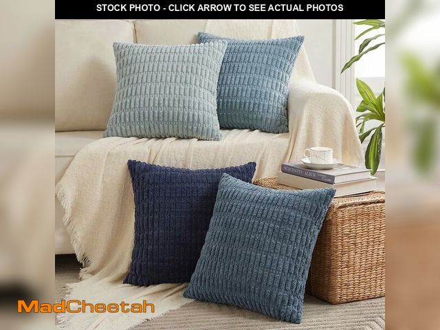 Lot 74-14059191 - Fancy Homi 4 Packs Decorative Throw Pillow Covers for Living Room Couch Bed, Modern Farmhouse Boho H...