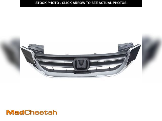 Lot 74-12759816 - ALMULOO Front Bumper Grill Compatible with 2013-2015 Honda Accord 4Door Sedans Only Upper Black Chro...